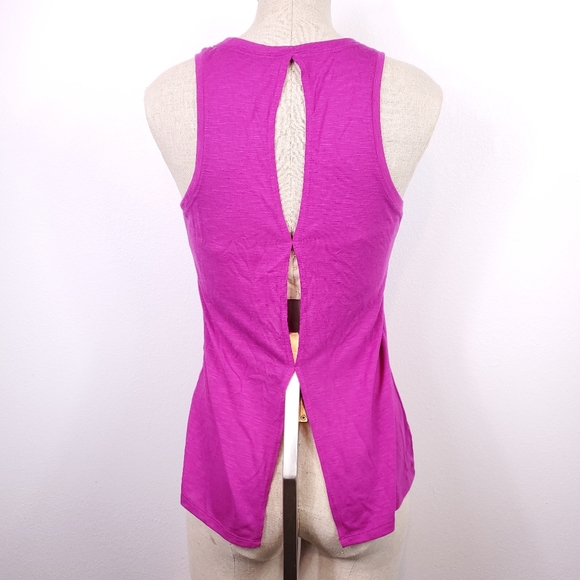 Gaiam Pink Open Back Yoga Tank Top - Picture 3 of 4